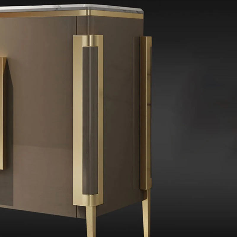 Contemporary Buffet Sideboard Stone Side Board Cabinets 180 x 90 cm 47l