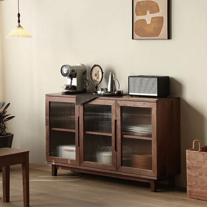 Contemporary Buffet Table Effen Wood Sideboard Table Doors Living Room 22l