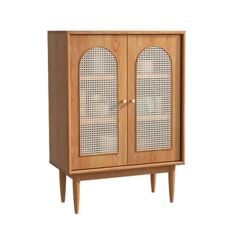 Contemporary Dining Buffet Massief Wood 42"H Sideboard Table Cabinets White