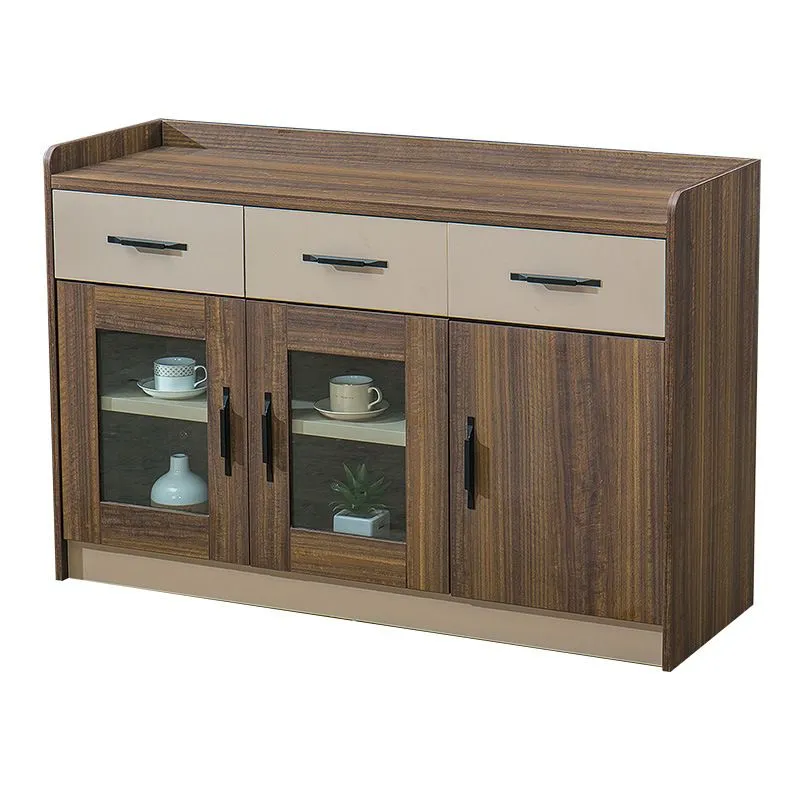 Contemporary Dining Buffet Wood Sideboard Table Walnoot hout Finish 31l