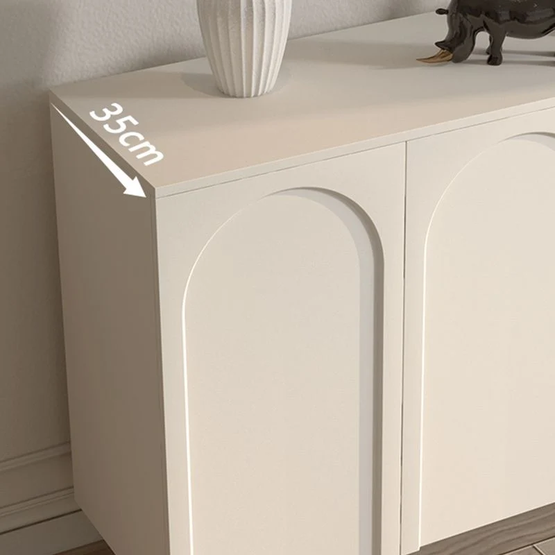 Contemporary Melkwit Wood Buffet Sideboard Adjustable Shelving Sideboard 31l
