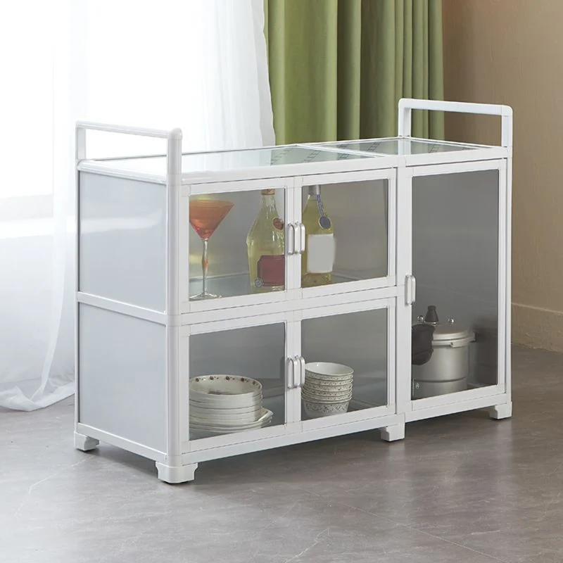 Contemporary Metaal Sideboard Glass Buffet Table Living Room | Uitbreidbaar | Eettafel 20l