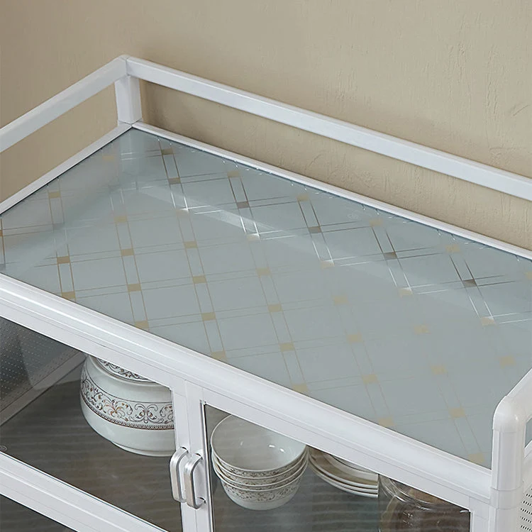 Contemporary Metaal Sideboard Glass Buffet Table Living Room | Uitbreidbaar | Eettafel 20l