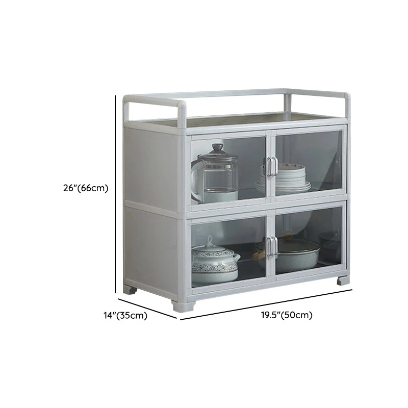 Contemporary Metaal Sideboard Glass Buffet Table Living Room | Uitbreidbaar | Eettafel 20l