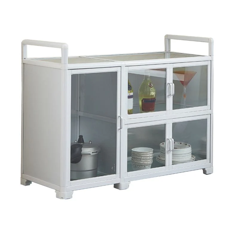 Contemporary Metaal Sideboard Glass Buffet Table Living Room | Uitbreidbaar | Eettafel 20l