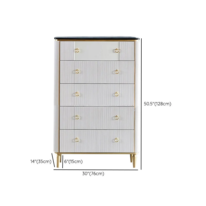 Contemporary Side Board Marble Sideboard Table Doors Dining Room Gemakkelijk Schoon te Maken 31l