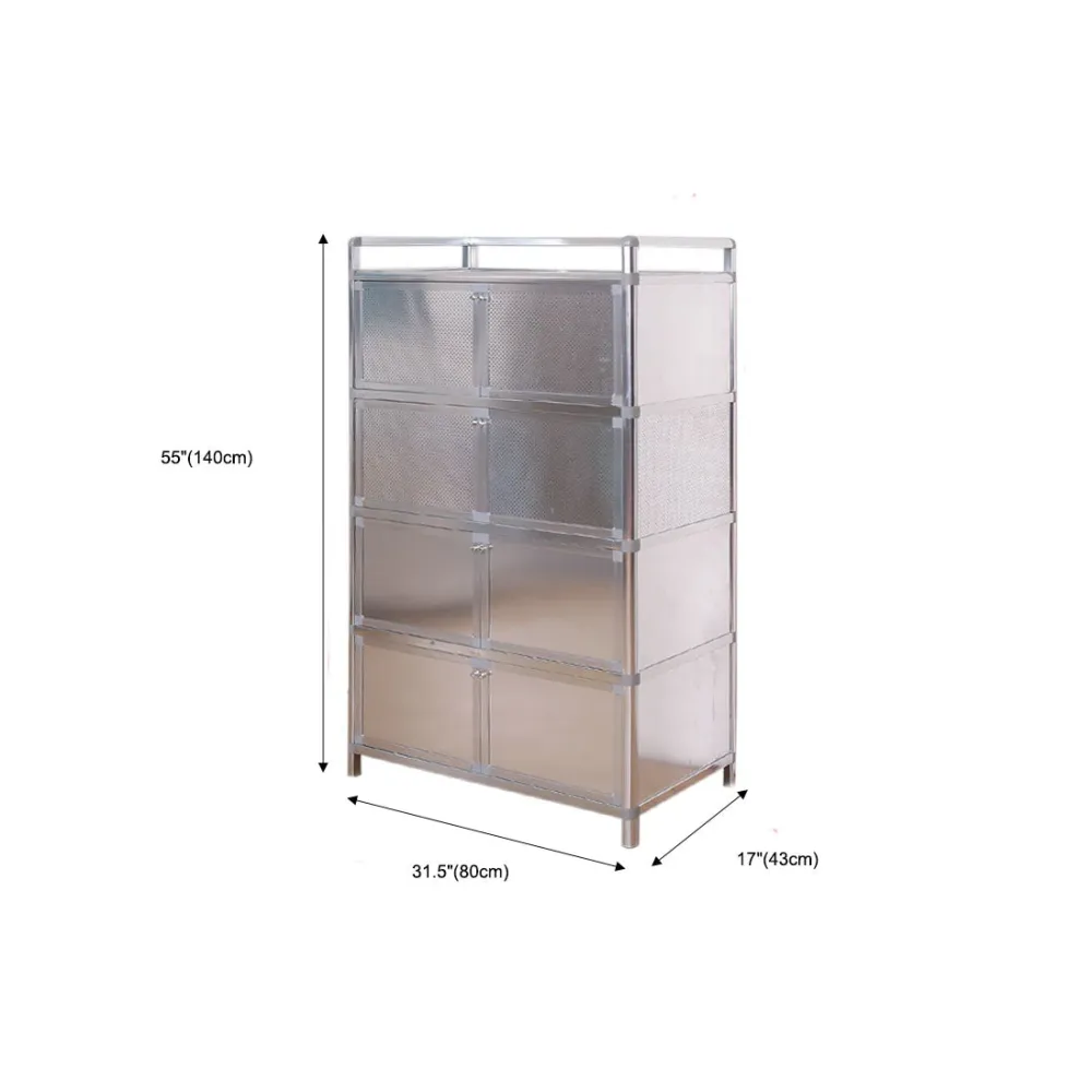 Contemporary Side Board Metalen Sideboard Door Kitchen Grijze Waslaag 26l