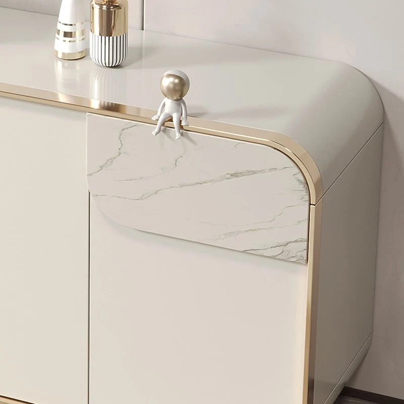 Contemporary Sideboard Cabinet Drawers Wood Sideboard Table Gemaakt van Teakhout 47l