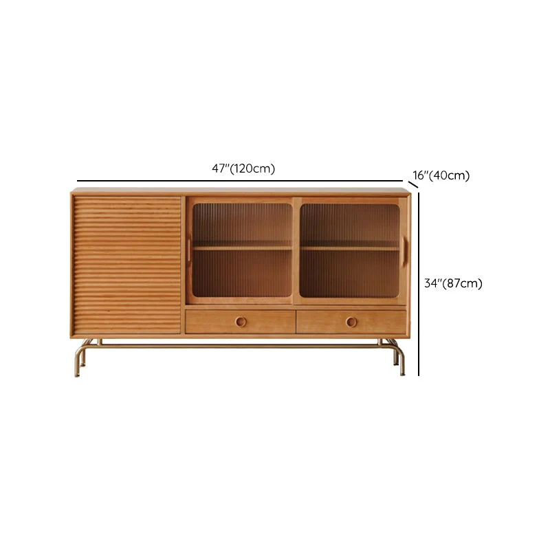 Contemporary Sideboard Cabinet Grenen Sideboard Doors Kitchen voor 6 Personen 47l