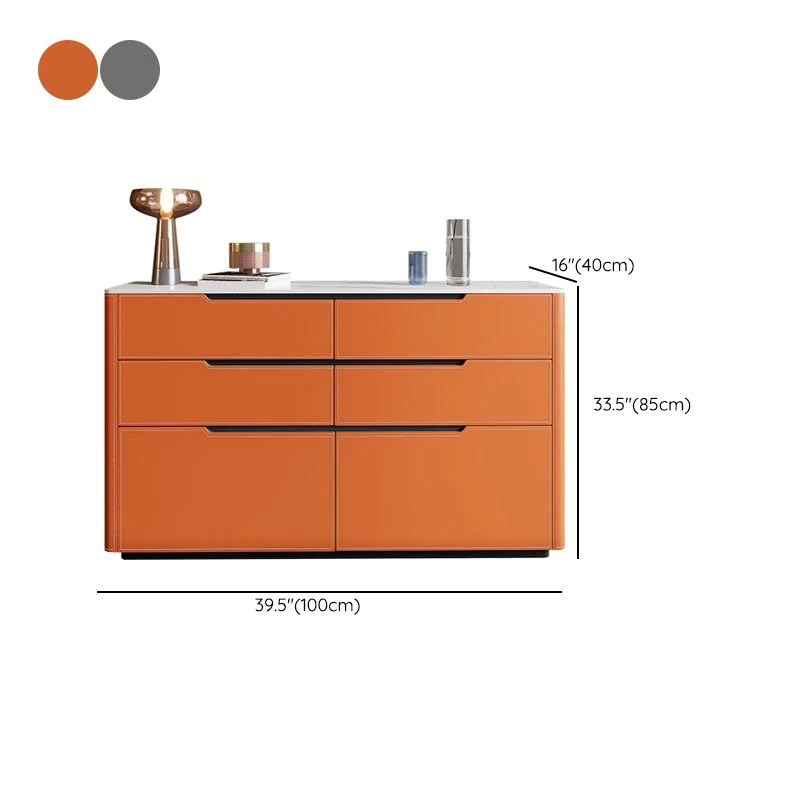 Contemporary Sideboard Cabinet Stone Sideboard Table Drawers Living Room met Blad Keramiek 31l