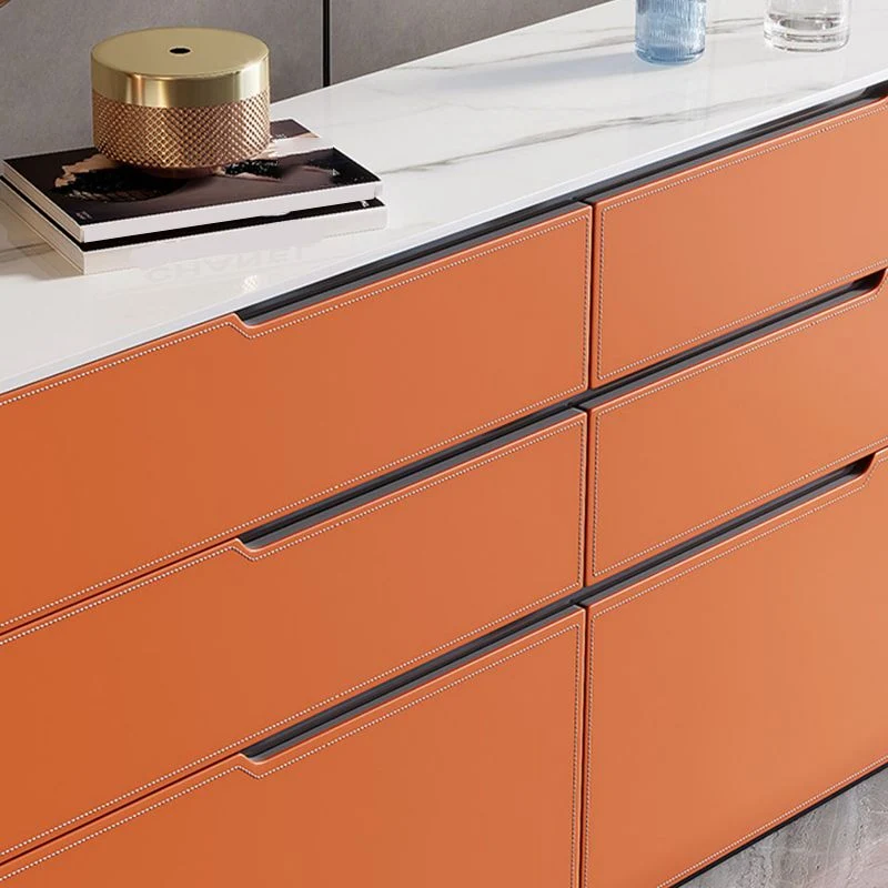 Contemporary Sideboard Cabinet Stone Sideboard Table Drawers Living Room met Blad Keramiek 31l
