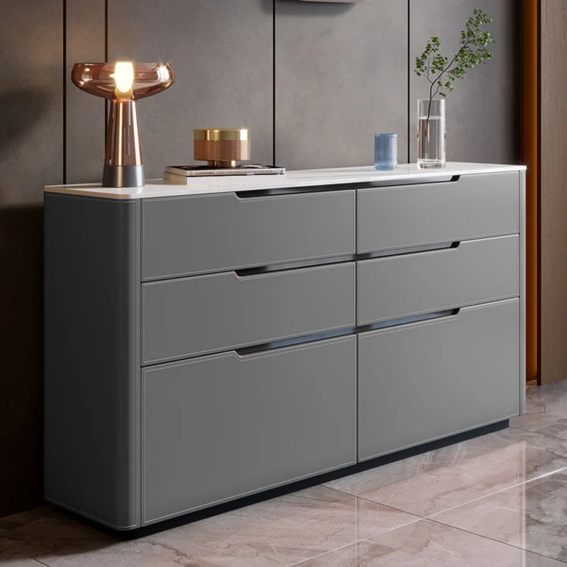 Contemporary Sideboard Cabinet Stone Sideboard Table Drawers Living Room met Blad Keramiek 31l