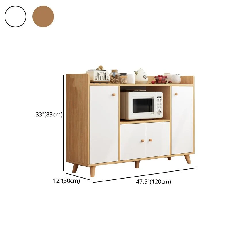 Contemporary Sideboard Engineered Wood Dining Sideboard Table Storage Grijze Waslaag 24l