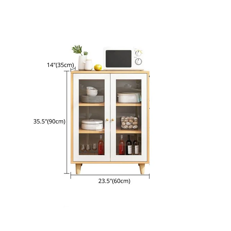 Contemporary Sideboard Engineered Wood Dining Sideboard Table Storage voor 6 Personen 24l