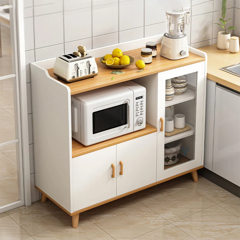 Contemporary Sideboard Engineered Wood Dining Sideboard Table Storage voor 6 Personen 24l