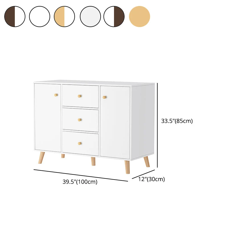 Contemporary Sideboard Engineered Wood Sideboard Drawers and Storage - Makkelijk Schoon Te Maken 31l