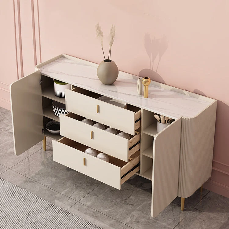 Contemporary Sideboard Stone Sideboard Cabinet Doors Kitchen Gemakkelijk Schoon te Maken 47l