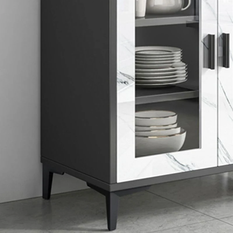 Contemporary Style Buffet Sideboard Wood Sideboard Cabinets met Stoelen Set 24l