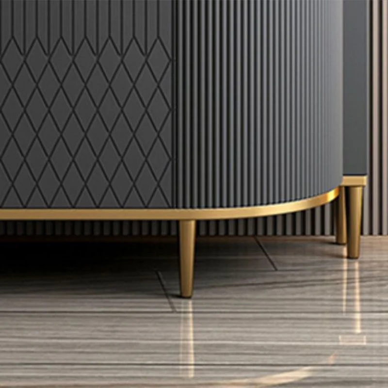 Contemporary Style Engineered Wood Buffet Sideboard Dining Room Credenza voor Kleine Ruimtes 47l