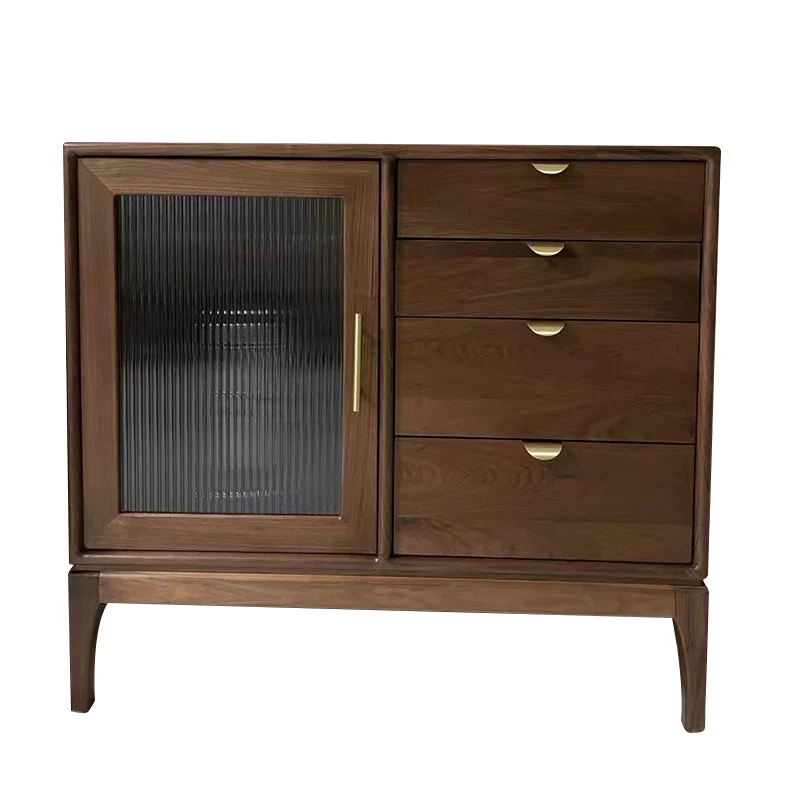 Contemporary Style Stevig Wood Sideboard Cabinet Cabinet and Drawers 31l