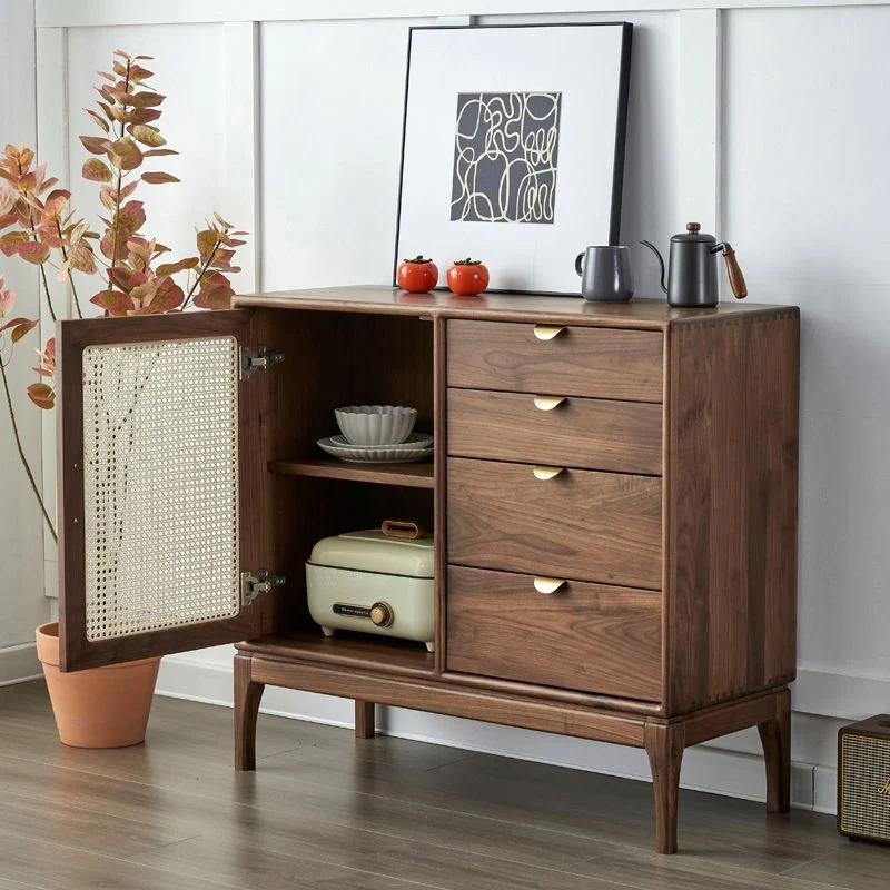 Contemporary Style Stevig Wood Sideboard Cabinet Cabinet and Drawers 31l