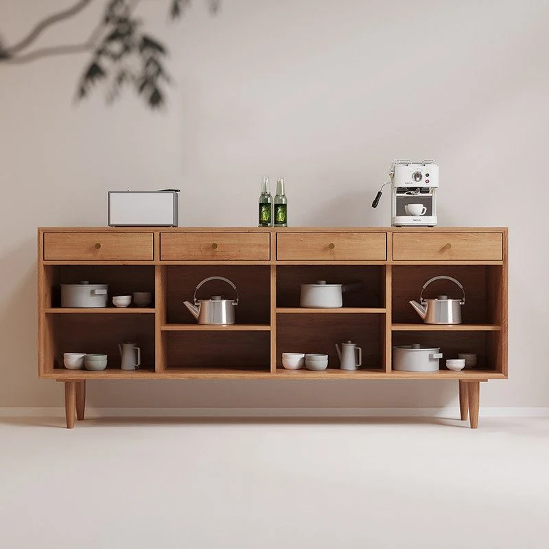 Contemporary Style Stevig Wood Sideboard Cabinet Cabinets and Drawers 35l