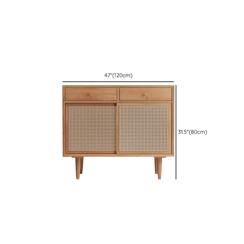 Contemporary Style Uni Wood Sideboard Cabinet Cabinets and Drawers 35l