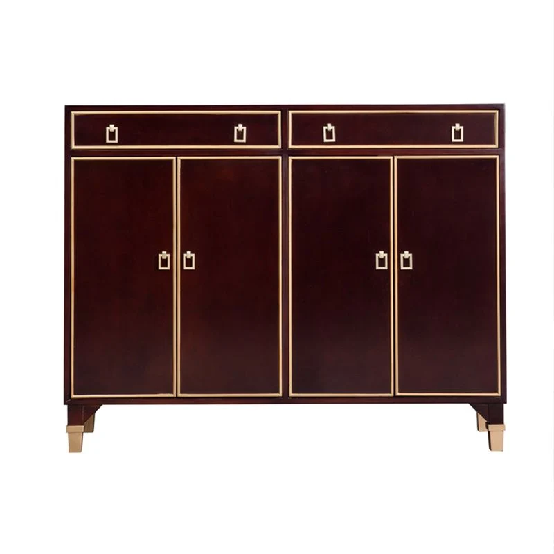 Door Buffet Sideboard Glam Wood Sideboard Table Living Room met Stoelen Set 47l