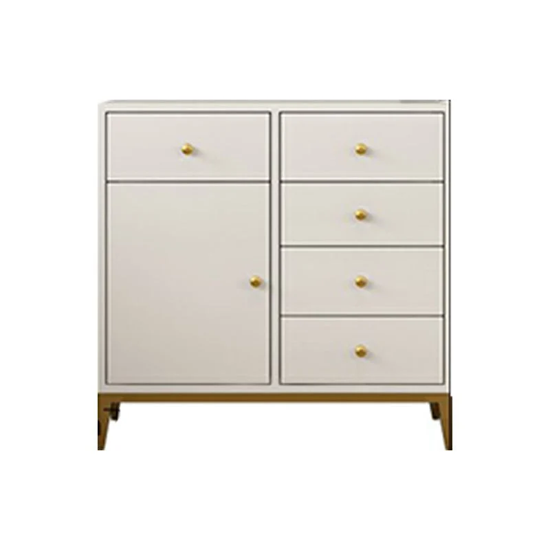 5 Drawers Wood Sideboard Actueel Buffet Server Cabinet Storage Living Room White