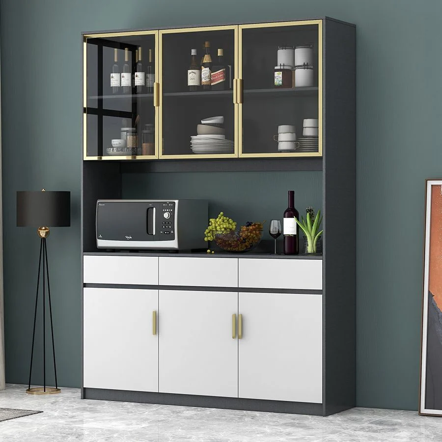 Drawers Wood Sideboard Glam Buffet Server Cabinet Storage Living Room 180 x 90 cm 47l