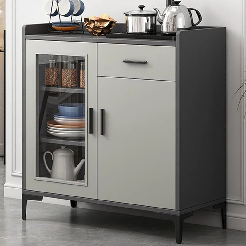 Duurzaam Houten Contemporary Style Sideboard Wood Buffet Stand Cabinets and Drawer 23