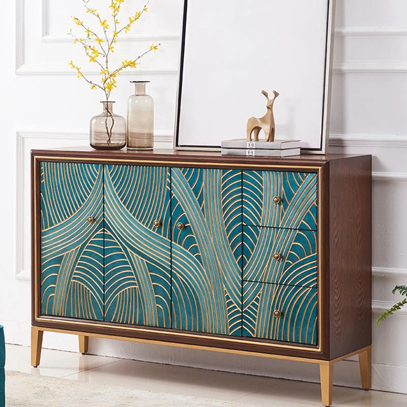 Duurzaam Houten Eigentijds Style Buffet Sideboard Living Room Engineered Wood Storage Sideboard Grey