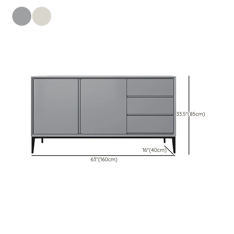 Duurzaam Houten Glam Sideboard Buffet 3 Drawers and 2 Doors Cabinets Buffet Sideboard 47l