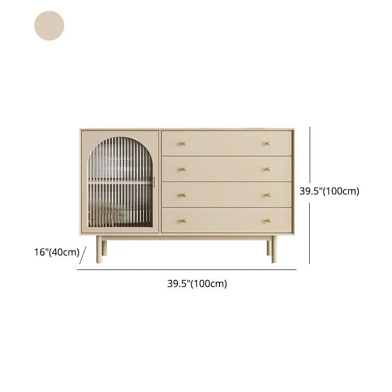 Ecru Contemporary Sideboard Engineered Wood Sideboard Dining Room 39