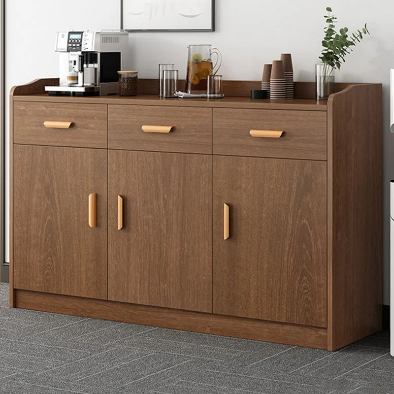 Eigentijds Sideboard Cabinet Engineered Wood Living Room Server Drawers met Opberglades 25l