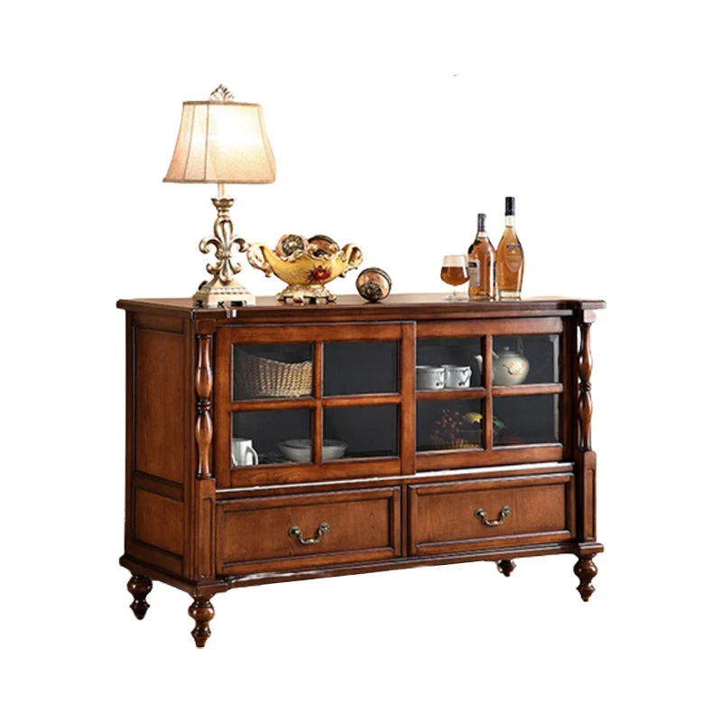 Eigentijds Style Sideboard Solid Wood Side Board Drawer and Door 39l