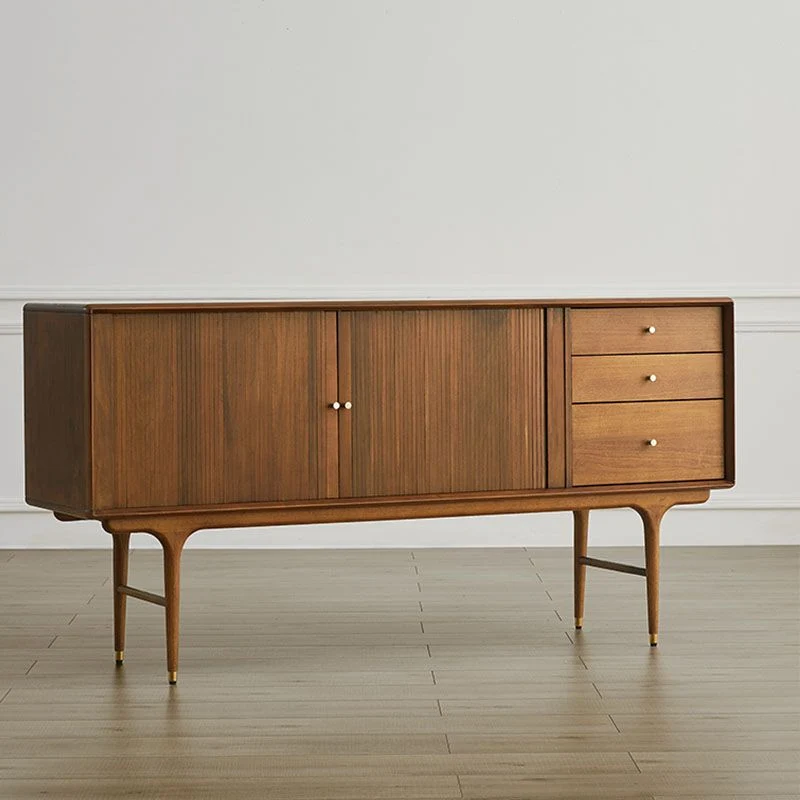 Gelaagd Actueel Wood Sideboard Table 3 Drawers Buffet Table Cabinets Included Living Room Black