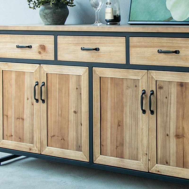 Gelaagd Contemporary Dining Buffet Stevig Wood Sideboard Cabinets and Drawers 31l