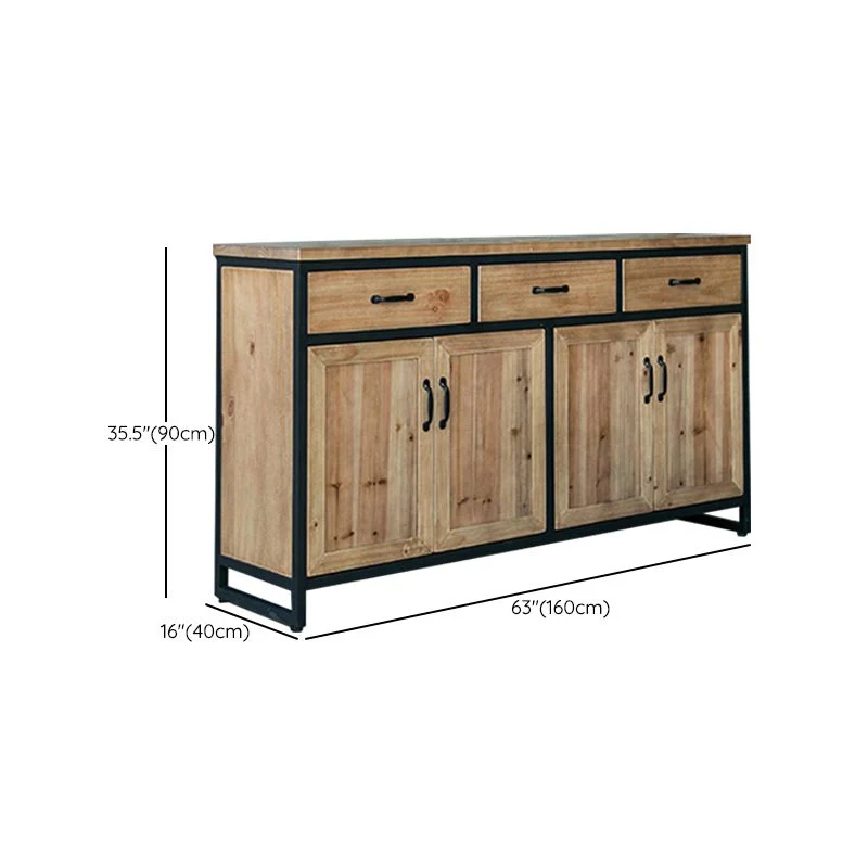 Gelaagd Contemporary Dining Buffet Stevig Wood Sideboard Cabinets and Drawers 31l