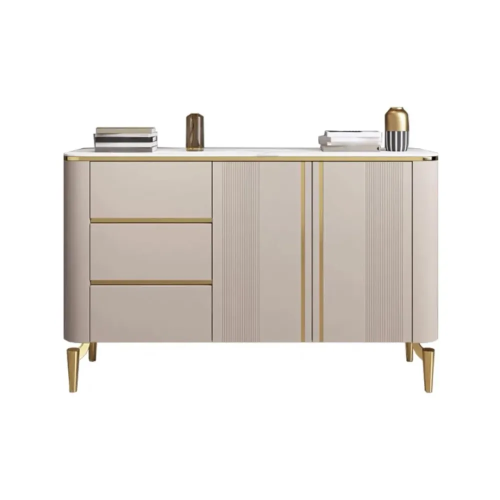 Gelaagd Glam Door Sideboard Sintered Stone Sideboard Drawers Living Room 47l