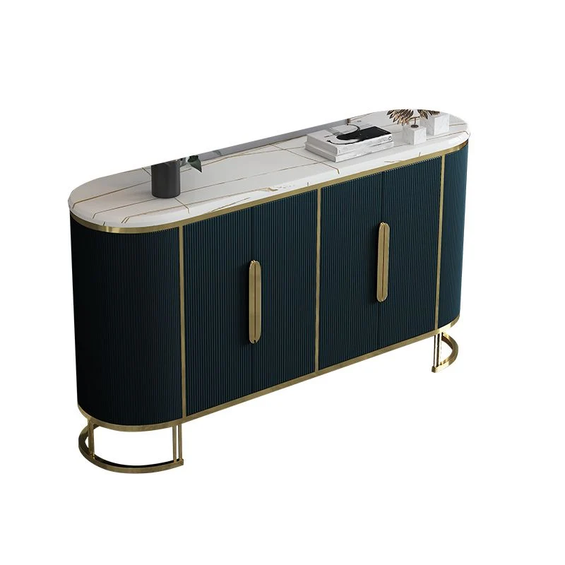 Gelaagd Glam Sideboard Engineer Wood and Stone Top Sideboard Living Room 47l