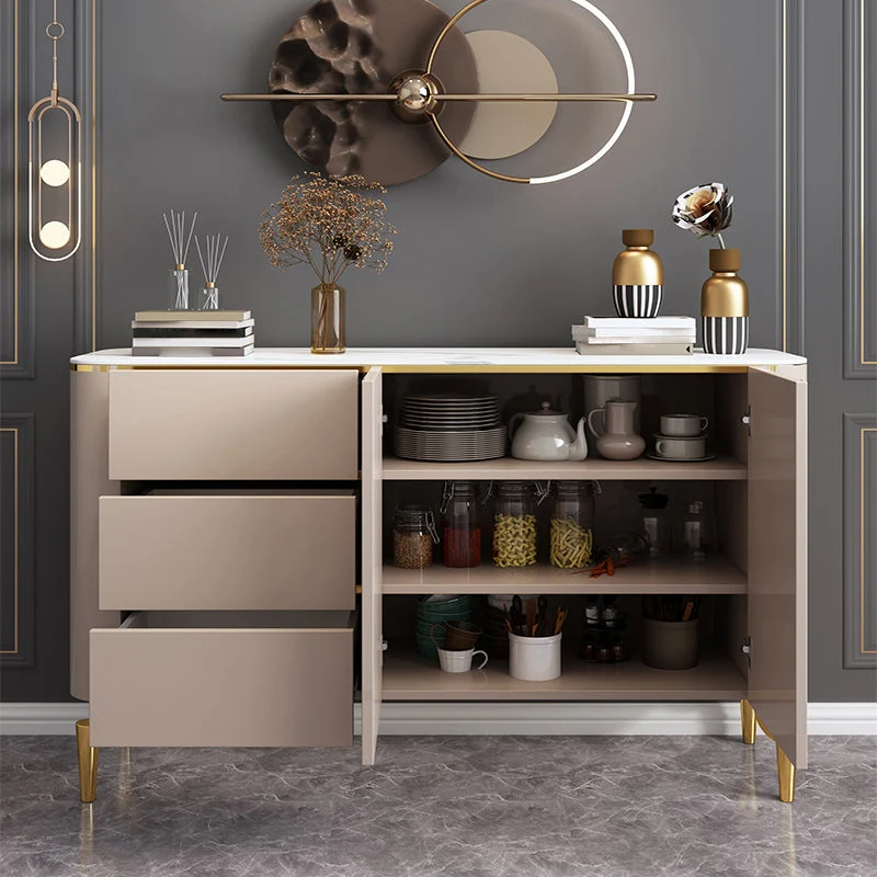 Gelaagd Sintered Stone Kitchen Cabinet Sideboard Exclusief Style Storage Sideboard 47l
