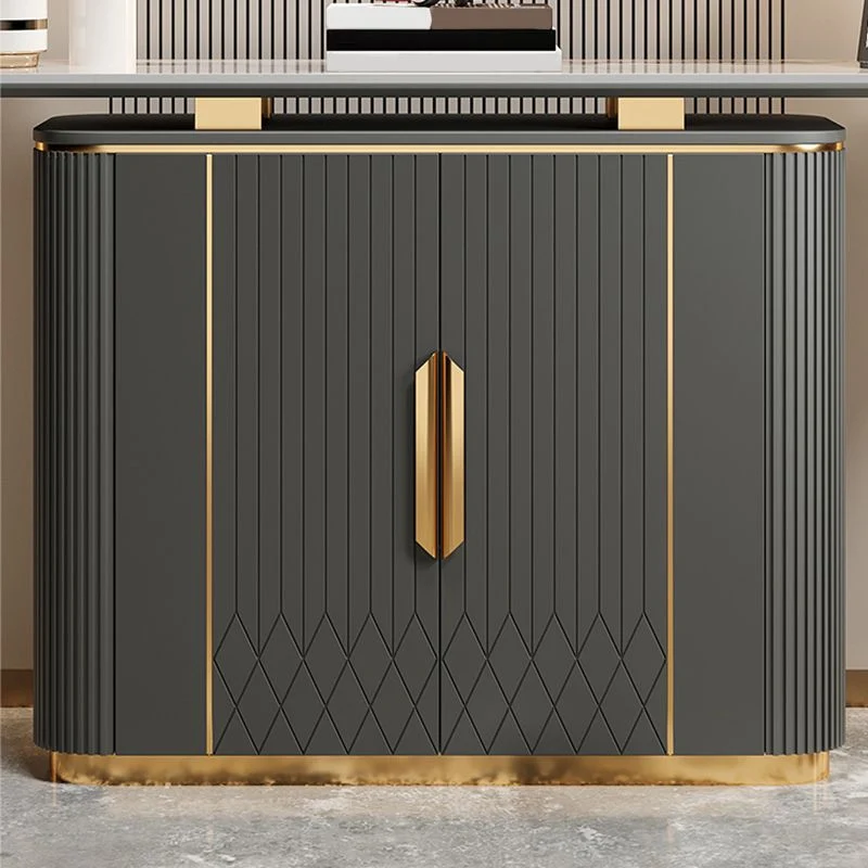 Glam Buffet Server Engineered Wood and Stone Sideboard Cabinet | Uitbreidbaar | Eettafel 39l