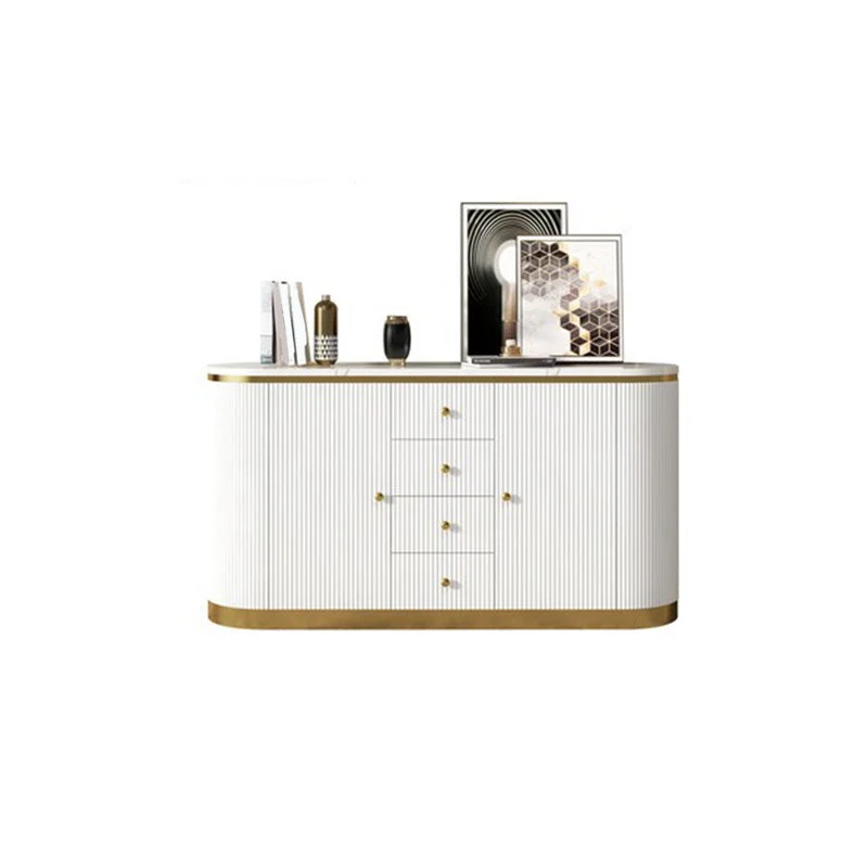 Glam Buffet Sideboard 4-Drawer and 2-Door Cabinets Dining Buffet,16" W X 31" H - Makkelijk Schoon Te Maken Black
