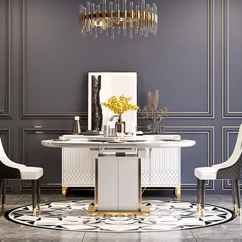 Glam Buffet Sideboard Cabinets Mirrored 4 Doors Dining Buffet Eikenhout 47l