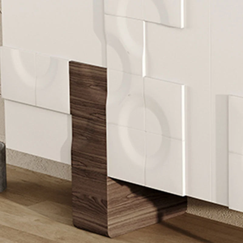 Glam Buffet Table Engineered Wood Sideboard Table Doors Dining Room Eikenhout 55l