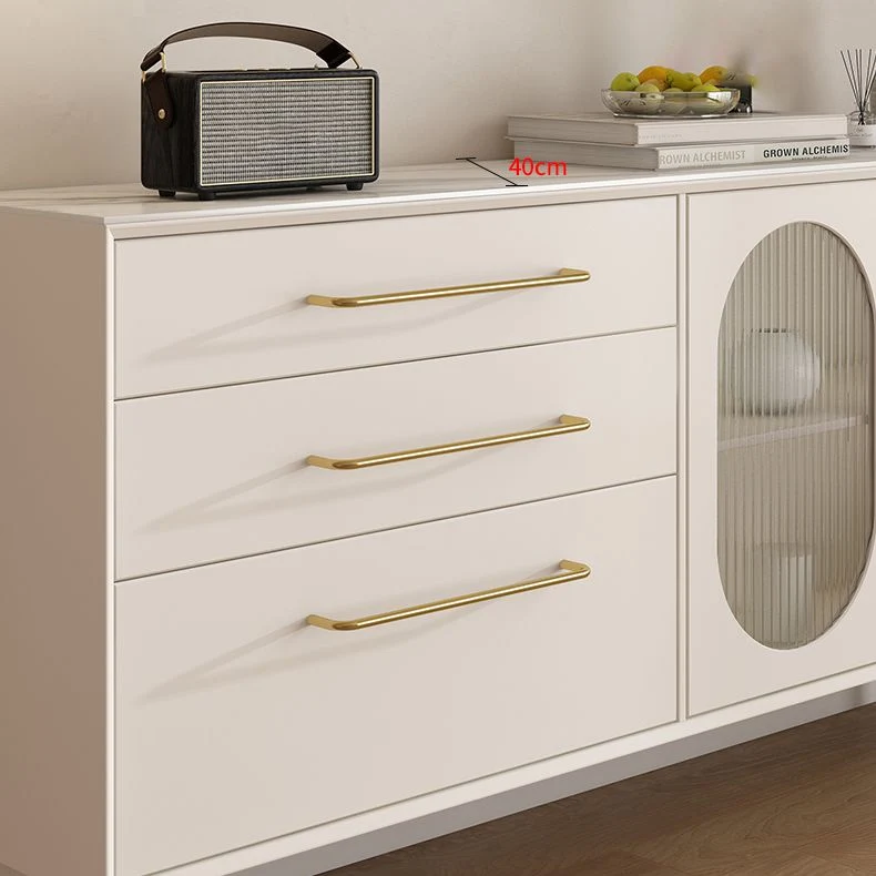 Glam Buffet Table Stone Sideboard Table Doors Kitchen Grijze Waslaag 28l