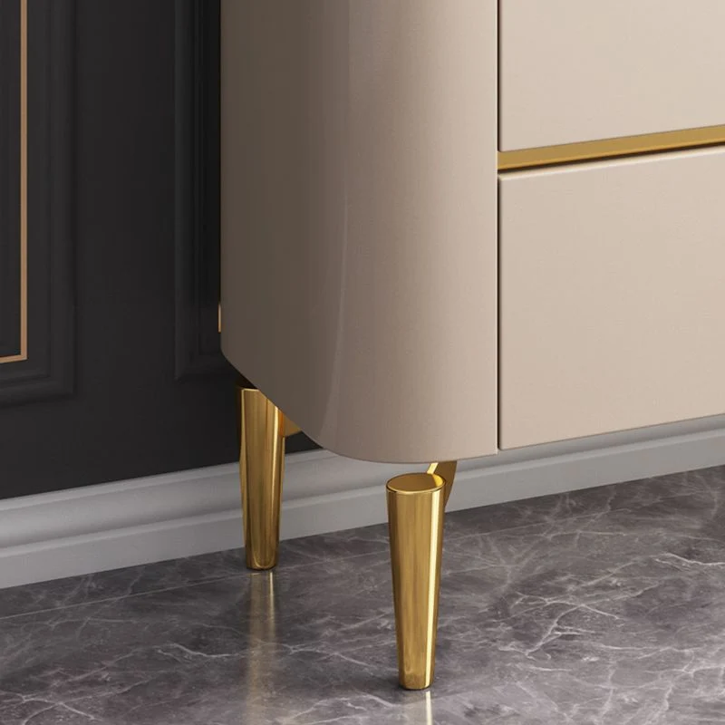 Glam Buffet Table Stone Sideboard Table Drawers Living Room met Opberglades 47l