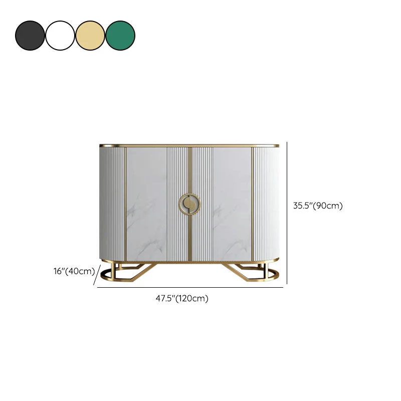 Glam Buffet Table Stone Sideboard Table Doors Dining Room | Snelle Levering 47l