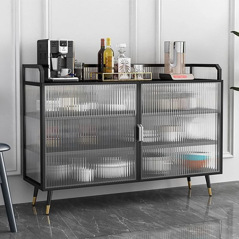 Glam Cabinets Sideboard Buffet Glass Doors Metalen Buffet Sideboard 31l
